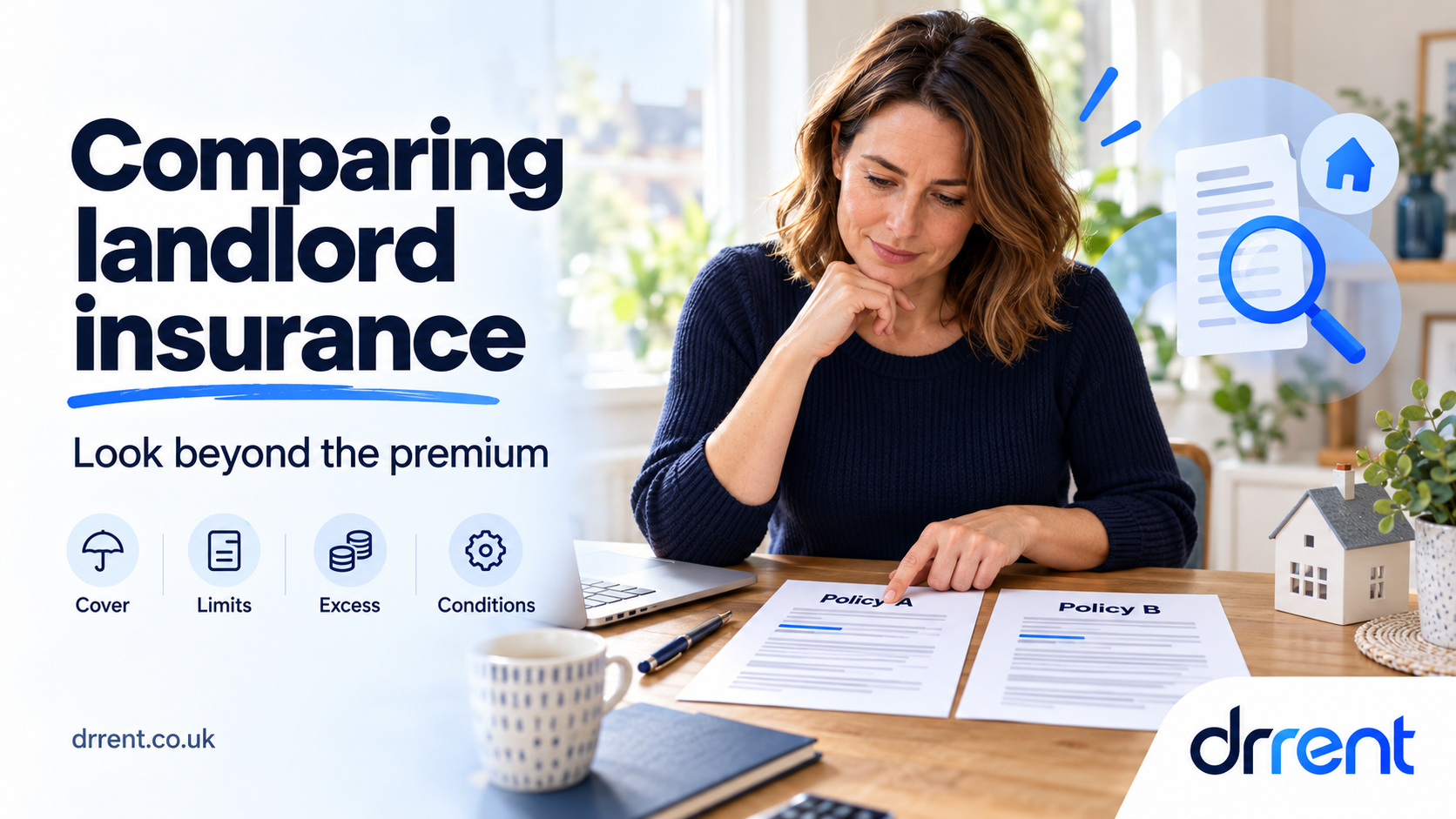 How can landlords compare insurance policies beyond the headline price?