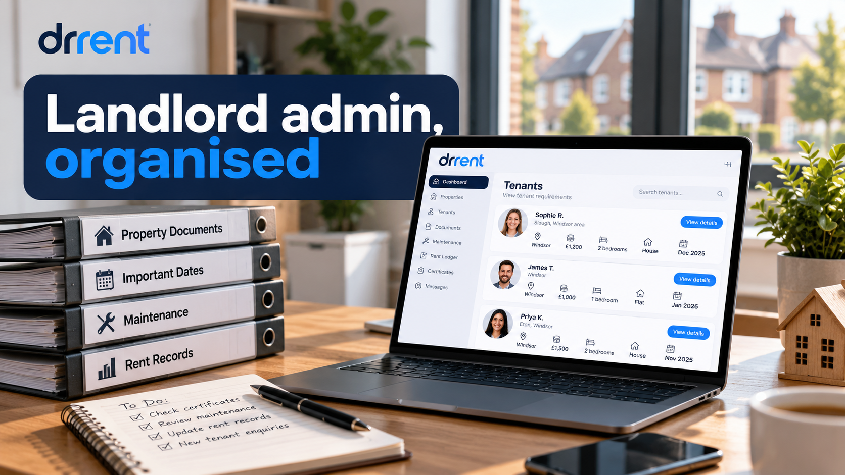 Who should be able to view, download or change documents in a shared property management system?
