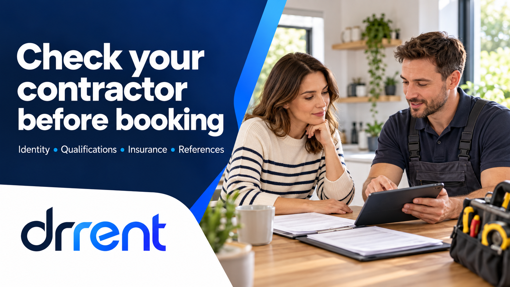 How can landlords check a contractor's qualifications, insurance and references before booking a repair?